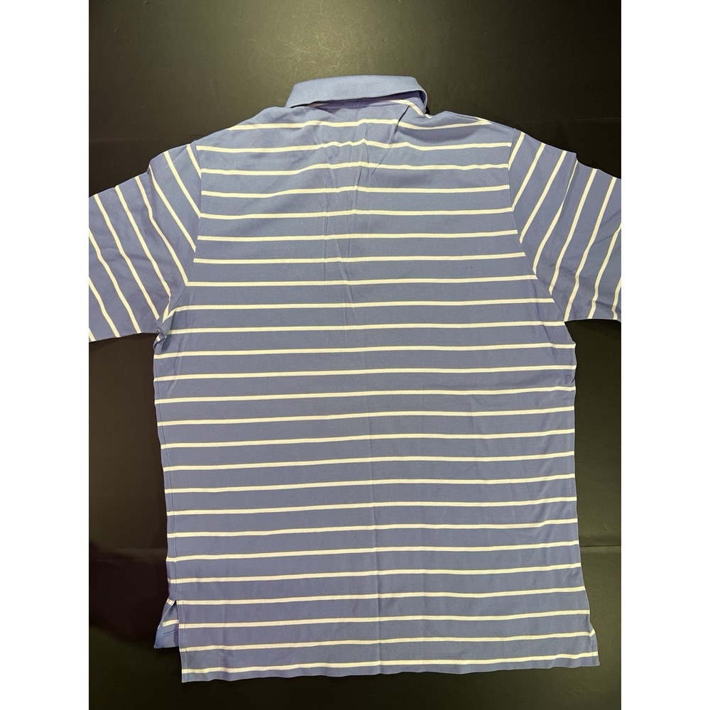 Ralph Lauren Polo Golf Shirt Men's Large Striped Embroidered Club Logo - Picture 4 of 4
